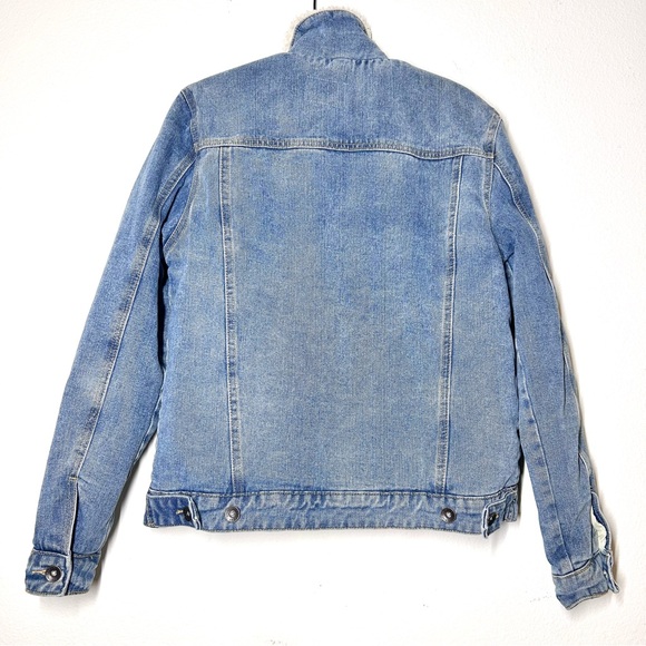 Cotton On Borg Shearling Heavy Denim Jacket - Picture 5 of 7